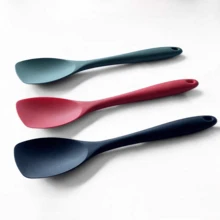 Silicone Spatula, Cooking Spoon, Non-Stick Pan Scraper, Silicone Kitchenware, Baking Tools, Suitable For Cooking, Baking, Stir-Frying, Mixing And Scraping - Multicolor - View 1