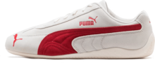 Puma Speedcat OG 女款运动鞋，吸汗透气保暖，百搭经典Logo，弹性好，易洗快干，适合运动户外跑步、日常穿着，米色/红色，货号：400986-49 - 米色/紅色 - 查看 1