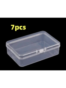 11/8/7/3 Pcs Plastic Data Cable Storage Box, Charger Organizer Cable Winder, Desktop Cable Management, Power Charging Cable Holder, Transparent Container, Suitable For Home And Office Use - Multicolor - View 7