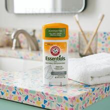 Arm & Hammer Essentials Unscented Natural Stick Deodorant Aluminum- Paraben Free & 24H Odor 2.5 Oz Pack Of 5 - nhiều mùi hương - Xem 5