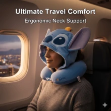Disney Plush Doll Doll, High-Quality Sleep Pillow, Cute Sofa Bed Decor, Memory Foam, U-Shaped Pillow, Travel Neck Pillow, Airplane Sleep Pillow, Neck Pillow, Cervical Pillow, Portable U-Shaped Pillow, U-Shaped Memory Foam Neck Pillow, Travel Driving Neck Pillow, Cervical Pillow - Multicolor - View 10