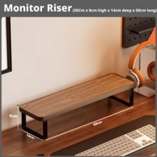 Desktop Storage Organizer, Monitor Riser, Corrects Neck Posture, Computer Screen Stand, Monitor Riser Base, Multiple Sizes Available, Desktop Accessory - View 10