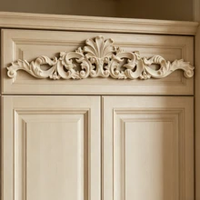 5pcs Solid Wood Carving Horizontal Flowers, Home Decorations, Suitable For Cabinets, Doors And Windows, Furniture, Background Walls, Porches, Offices And Other Decorations, Holiday Decorations, DIY Decorations. - Multicolor - View 6