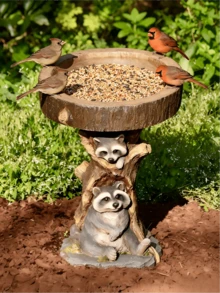 户外树脸墙饰 - 树脂老人脸雕塑 - 带脸的喂鸟器。为您的庭院和花园增添多样性。 - 多款 - 查看 5