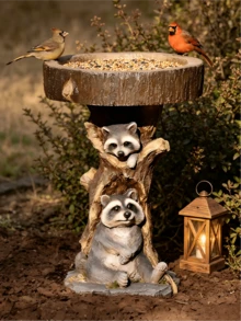 户外树脸墙饰 - 树脂老人脸雕塑 - 带脸的喂鸟器。为您的庭院和花园增添多样性。 - 多款 - 查看 7