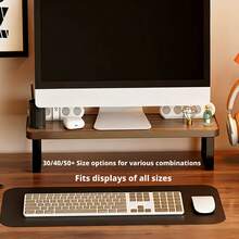 Desktop Storage Organizer, Monitor Riser, Corrects Neck Posture, Computer Screen Stand, Monitor Riser Base, Multiple Sizes Available, Desktop Accessory - View 8