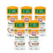 Arm & Hammer Essentials Coconut Geranium Natural Stick Deodorant Aluminum-Paraben Free & 24H Odor 2.5oz Pack Of 5 - Multi Scents - View 11