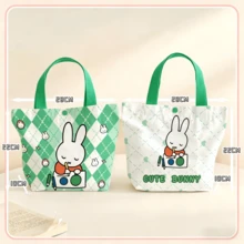 1 Túi xách vải canvas hình Miffy hoạt hình, túi xách đi học dễ thương, món quà hoàn hảo cho sinh nhật, ngày Valentine và lễ hội trường. - Nhiều màu - Xem 6