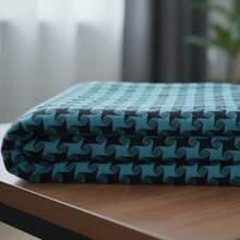 Sofa Throw 2.4x1.8m For Three Seats, Comfortable, Thick Fabric, Patterned, Decorative. - Azul - Ver 3