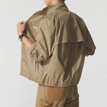 Nike Club FW/AW25 Roscoe個性百搭時尚防水耐磨外套 男款 - 麻黃色/綠色 - 查看 3