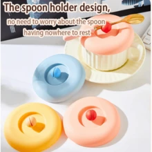 1 cái giá đỡ và dụng cụ ép túi trà bằng silicon, tiện dụng, không để lại cặn, có thể rửa bằng máy rửa chén. - Nhiều màu - Xem 3