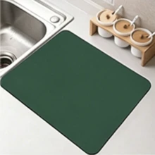 1 Piece, Solid Color Diatomaceous Earth Absorbent Mat, Dish Drying Mat, High Temperature Resistant And Anti-Scald Insulation Mat For Home And Restaurant Kitchen Countertops, Coffee Machine Mat, Suitable For Kitchen, Desktop, Coffee Machine, Bar Counter, Kitchen Accessories - Multicolor - View 9