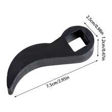 1pc Adjustable Angle Bull Horn Pry Bar Adapter Head Tool | Carbon Steel, For 1/2 Ratchet Open-End Wrench, Half Shaft Drive Shaft Disassembly Tool - A - View 4