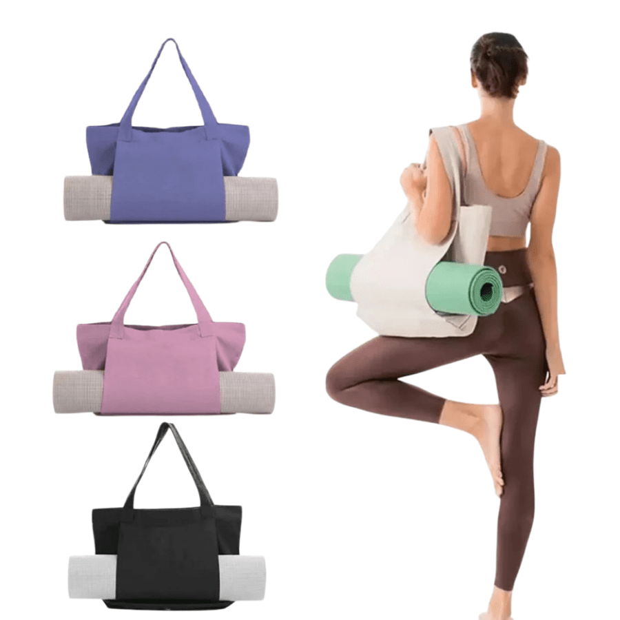 Pieza Bolsa para transportar esterilla de yoga, Bolso de mano/hombro para esterilla de yoga, Adecuado para práctica de yoga, entrenamiento en el gimn