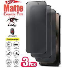 XINHONGYU 3pcs Matte Privacy Ceramic Screen Protector, Fingerprint-Resistant, Waterproof, Anti-Scratch, Anti-Spy, Anti-Glare, Compatible With IPhone 16E 16 Pro Max 16 Pro 16 Plus 16 15 Pro Max 14 Pro Max 13 Mini 12 11 XS MAX XR 8 8Plus 7 Series Mother's Day Gift - 3PCS - View 43