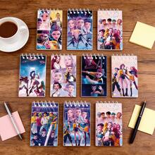 Hasbro 10本K-Pop恶魔猎人音乐主题可爱线圈笔记本，女孩文具礼盒套装 - 彩色 - 查看 2