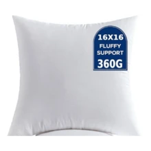 White 45x45cm Throw Pillow Inserts (Set Of 4) | Soft Plush Polyester Down Alternative Cushion Inserts For Bed, Couch & Living Room - White - View 12