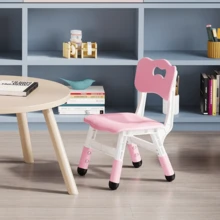 Silla ajustable para niños con 3 niveles de altura – Asiento duradero de plástico para niños de 2 a 6 años, ideal para casa, aula y guardería - B - Ver 7