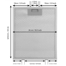 Lislark High-Efficiency 5-Layer Metal Grease Filter For Cooker Hood (1 Pack/2 Pack) – Universal Fit, Durable Aluminium Design, Perfect For Home Chefs & Restaurants - 銀色 - 查看 3