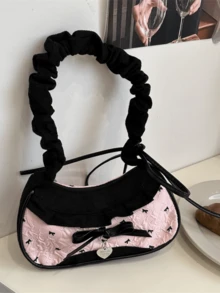 New Fashionable Casual Handbag, Versatile Commuter Tote Bag, Large Capacity Student Shoulder Bag - Multicolor - View 6