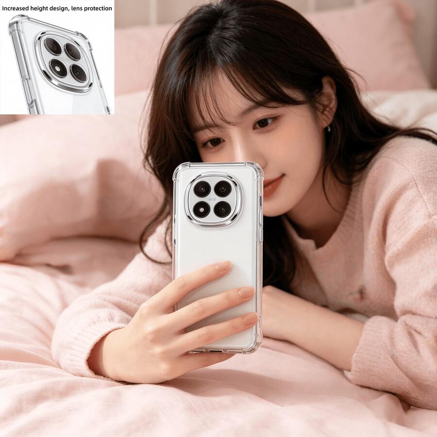 透明手机壳,兼容三星Galaxy系列手机。适用于Note 15 4G欧洲版(171mm)、Note 14 4G全球版(163mm)、Note 11S 4G全球版、Note 11S全球版、Note 11全球版、Note 11 Pro+ 5G全球版、Note 11 Pro 4G/5G全球版、Note 12 Pro(5G)。功能包括镜头保护、防摔、后盖和边框保护,防止日常磕碰。轻巧便携,采用柔软的TPU材质。 - 無色 - 查看 1