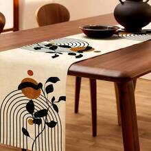 1pc/7pcs Set Century Style Table Runner, Abstract Bohemian Kitchen Dining Table Decor, Suitable For Entryway, Coffee Table, Living Room, Adding Fresh Ambiance For Daily Meals And Holiday Celebrations - Multicolor - View 6