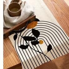 1pc/7pcs Set Century Style Table Runner, Abstract Bohemian Kitchen Dining Table Decor, Suitable For Entryway, Coffee Table, Living Room, Adding Fresh Ambiance For Daily Meals And Holiday Celebrations - Multicolor - View 7