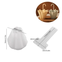 创意雨伞架粘土模具，硅胶模具 DIY 笔筒雨伞形石膏树脂模具 - 傘狀模具套裝 - 查看 9