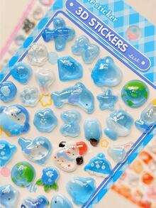 Cute 3D Cartoon Stickers! Sweet And Cool, Soothing Animal Anime Candy Stickers, Suitable For Children And Adults. Very Suitable For DIY Projects, Such As Notebooks, Card Holders, Phone Cases, Collages And Album Decorations. - Multicolor - View 7