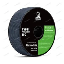 2mm X 50M 100lb Versatile Nylon Paracord For Tactical Bracelets, Lanyards, DIY Projects, Tie-Downs, Camping, Outdoor Multi-Purpose Braided Rope - Multicolor - View 19