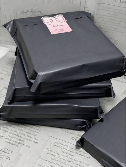 100pcs Thick Courier Bags, Logistics Packaging Bags, Clothing Courier Packaging Bags, Resealable Packaging Bags, Multiple Sizes Available