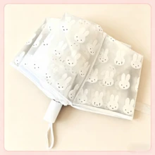 MIFFY 1把米菲兔印花透明折叠伞，可爱便携，适合学生、通勤、摄影，也是生日、情人节、返校季的绝佳礼物 - 彩色 - 查看 3