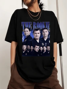 The Rookie T-Shirt Is A Printed Men's Sports T-Shirt With A Crew Neck And Short Sleeves. - Black - View 6