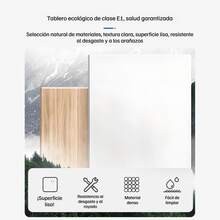 Escritorio de Oficina para Computadora - Mesa de Computadora para Oficina, Estudio y Domitorio - Blanco - Ver 9