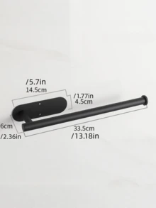 1 Giá Treo Khăn Giấy, Giá Treo Khăn Giấy Nhà Bếp Bằng Thép Không Gỉ, Có Keo Dán Hoặc Không Cần Khoan, Kiểu Mở Hiện Đại, Thích Hợp Cho Nhà Bếp & Phòng Tắm, Có Màu Đen/Vàng/Bạc - Nhiều màu - Xem 7