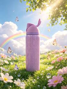 OwaIa Pearlescent Pink Insulated Stainless Steel Water Bottle With Straw,32oz,Keeps Drinks Hot And Cold,Suitable For Beverages And Water,Elegant In Appearance,Suitable For Sports,Travel,Students,Office Workers,Indoor And Outdoor Use,As A Gift.Vacuum Flasks-Everyday Tumbler-Perfect Birthday Gift-Father Day Tumbler - 粉色 - 查看 4