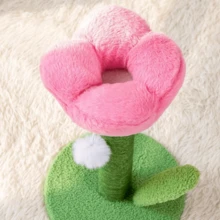 1pc Tulip Shaped Sisal Rope Cat Scratching Post, Cat Toy & Scratcher - one-size - View 5