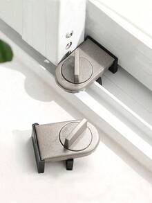 Aluminum Alloy Sliding Door & Window Lock - Enhanced Anti-Theft, Living Room Sliding Door Lock, Sliding Door Limiter Protector, Anti-Pinch, Anti-Theft, Anti-Fall Functions, Suitable For Home Safety - Multicolor - View 1