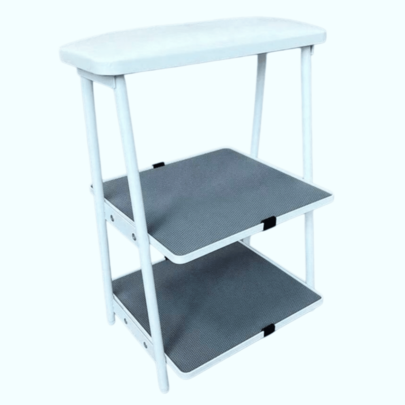 Багатофункціональний підлокітник для манікюру 3-в-1 з лотком для зберігання - ергономічна подушка для підлокітника майстра манікюру з оцинкованою сталевою рамою та водонепроникною накладкою, підходить для салонів манікюру та домашнього використання. Покращте свій манікюрний досвід за допомогою нашого преміального 3-шарового підлокітника для манікюру!