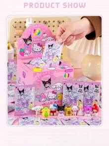SANRIO 可爱三丽鸥家族主题盲盒橡皮擦，随机包含酷洛米、布丁狗、美乐蒂、凯蒂猫等热门角色，每个橡皮擦都带有可拆卸的3D立体人偶，趣味十足的减压橡皮擦，造型萌趣！擦拭干净，书写后不留痕迹，学生必备文具。 - 彩色 - 查看 15