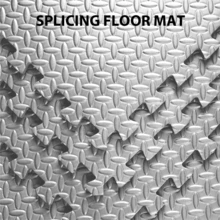 Lislark Interlocking Soft Foam Exercise Floor Mats – Leaf Pattern, 60x60cm EVA Padding, Perfect For Home Gyms & Kids Play Areas, Set Of 4/8/12/16/20/24,Grey - Grey - View 10