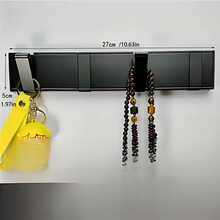 Invisible Auto-Retractable Folding Hook, Wallmount Clothes Hanger Without Drilling, Space-Saving Heavy Duty Hook Suitable For Bathroom, Entryway, Bedroom, Kitchen - Multicolor - View 17