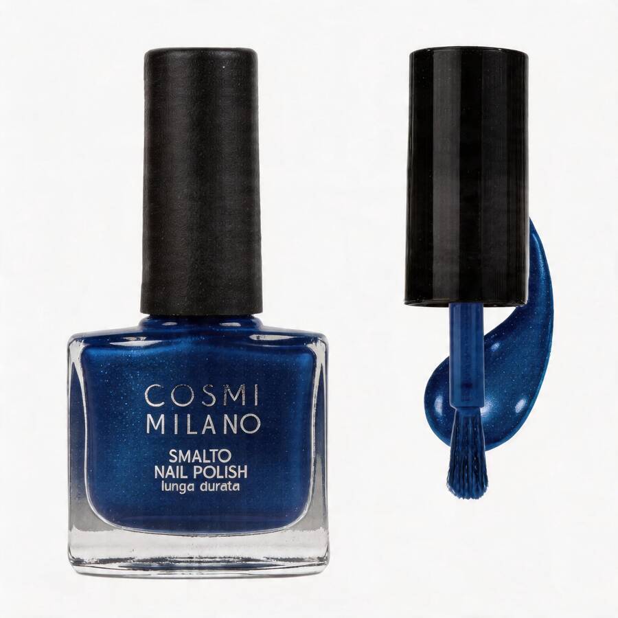 COSMI MILANO One Piece 9ml Effect Nail Polish With Moisturizing And Nourishing Treatment And Professional Salon Gloss Finish. With A Glossy Glass Effect, Natural Transparent Gel, Long-Lasting, Quick-Drying For Elegant And Professional Nail Care, Very Suitable For Use In Spring And Summer. - BLU OLTREMARE - 查看 1