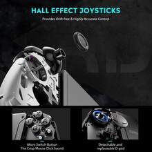 QRD Stellar T5 Wireless Joy-Pad Controller For Nintendo Switch / OLED / Lite PC - Black - View 8