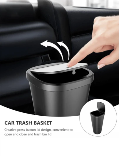 Thùng rác nhỏ cho xe hơi, thùng đựng đồ đa năng gắn trên giá đỡ cốc và bảng điều khiển trung tâm, thùng đựng rác gắn cửa xe, xô đựng rác thải.