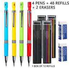 2.0mm Mechanical Pencil Set , Is Durable Without Sharpening, And Is Equipped With Replaceable Non-Breakable Lead Cores, Which Can Eliminate Mistakes. It Is Ideal For Writing, Drawing And Sketching, Suitable For Students, Artists And Professionals. - Multicolor - View 8