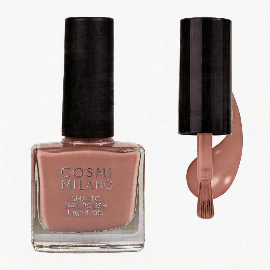 COSMI MILANO One Piece 9ml Effect Nail Polish With Moisturizing And Nourishing Treatment And Professional Salon Gloss Finish. With A Glossy Glass Effect, Natural Transparent Gel, Long-Lasting, Quick-Drying For Elegant And Professional Nail Care, Very Suitable For Use In Spring And Summer. - ROSA VINTAGE - 查看 1