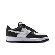 Nike Air Force 1 "Panda" 皮革 休閒 避震 低筒 板鞋 男女同款 白黑 - 黑與白 - 查看 2