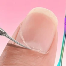 1pc Perfect Nail Clipper & Cuticle Nipper, Stainless Steel, Essential Manicure Tool For Removing Cuticles - Multicolor - View 5