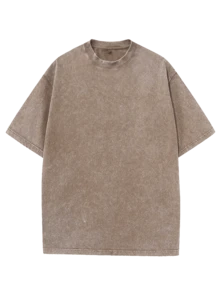 Men's Washed T-Shirt - Anime Y2K Print, INS American Retro Style, Unique,  And Loose Fit Show Me Your Tito's Bottle Graphic T Shirt Men Vintage T Shirts - 咖啡棕 - 查看 2